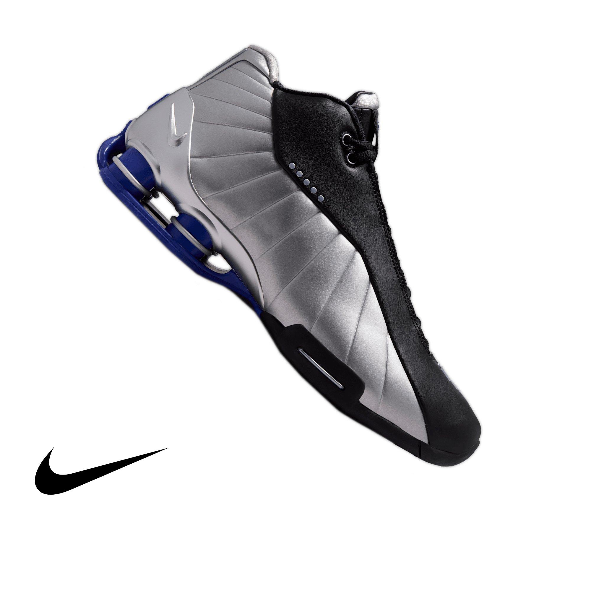 Nike Shox BB4 "Metallic Silver" Men's Basketball Shoe - BLACK/METALLIC SILVER/LAPIS